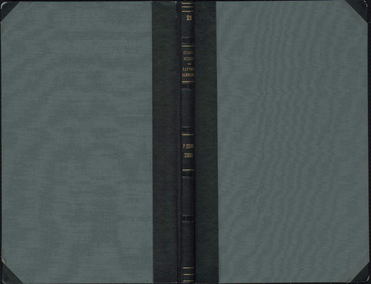 Staatl. Museen Papyrus Sammlung P. 22001-23000