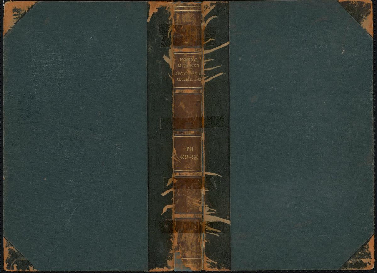 Königl. Museen Aegyptische Abtheilung P.H. 4082-5460