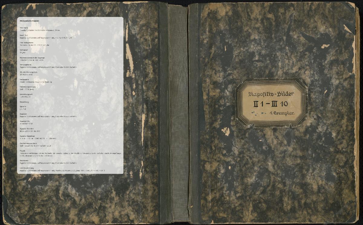Diapositiv - Bilder II 1 - II 10 1.Exemplar