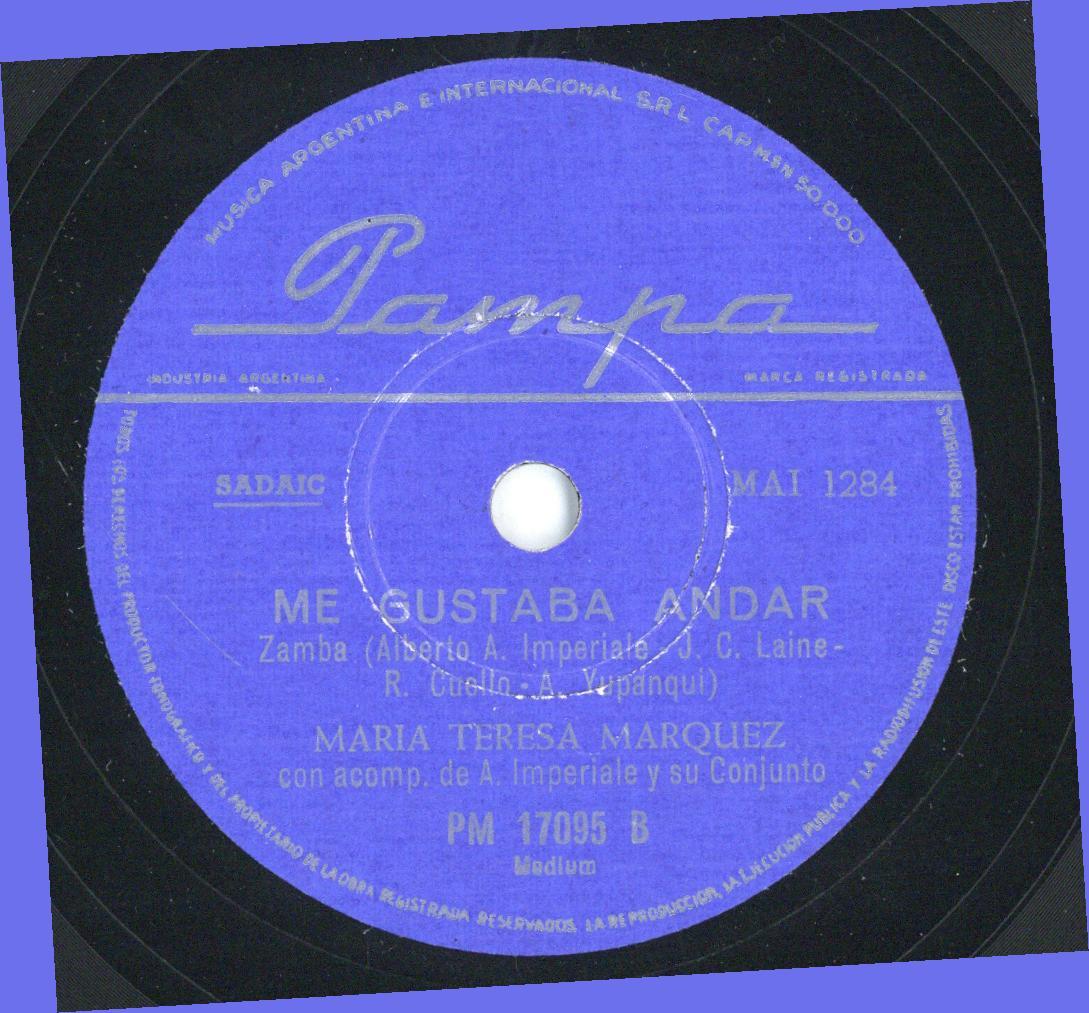 Titel A: Merceditas
Titel B: Me Gustaba Adar