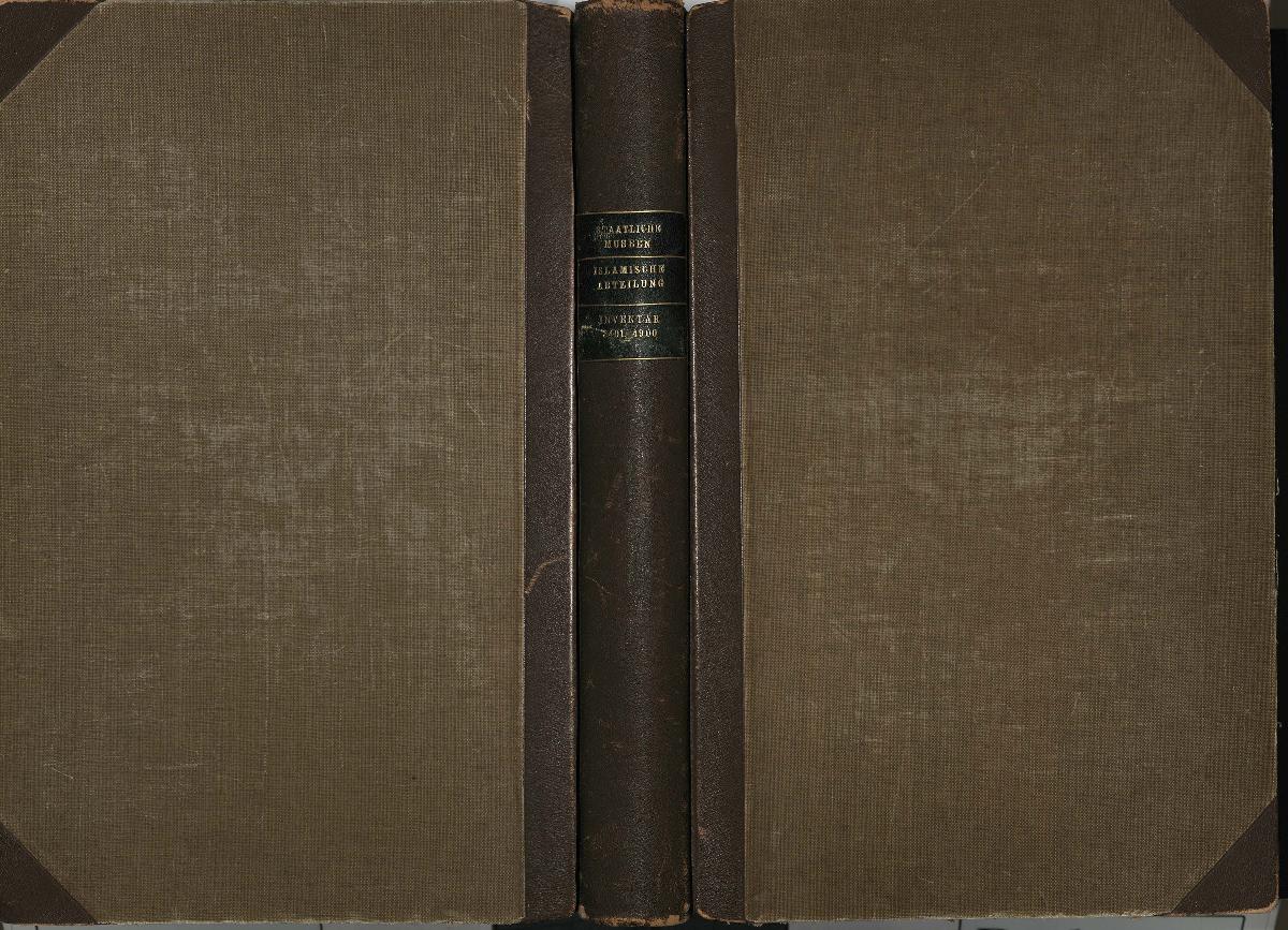 Staatliche Museen, Islamische Abteilung, Inventar 3401-4900