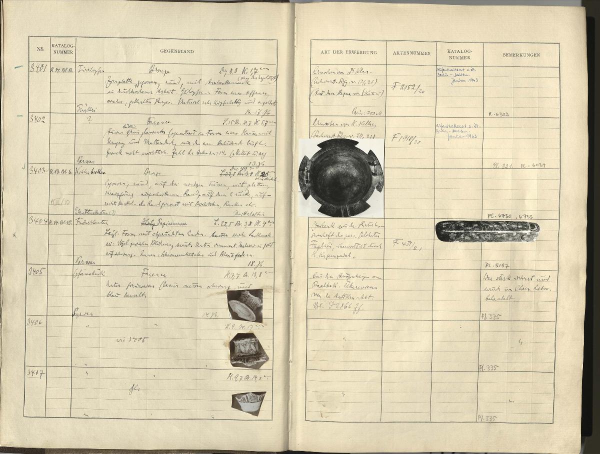 Staatliche Museen, Islamische Abteilung, Inventar 3401-4900