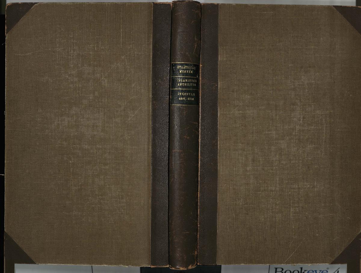 Staatliche Museen, Islamische Abteilung, Inventar 4901-6350
