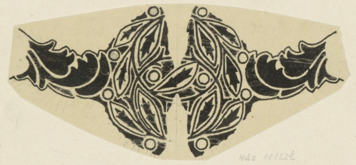 Darmstadt, Ausstellungsgebäude und Hochzeitsturm, Detail des Kuppelmosaiks im vorgelagerten Treppenpavillon