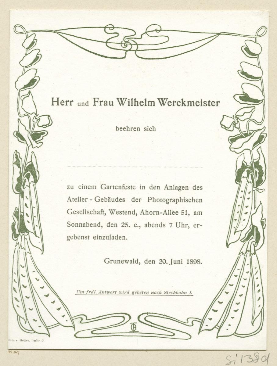 Einladung zum Gartenfest