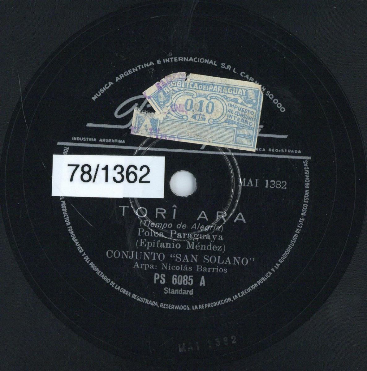 Titel A: Tori Ara
Titel B: Serenata