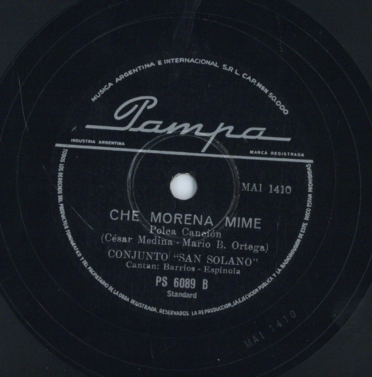 Titel A: Musiqueada Pe
Titel B: Che Morena Mime