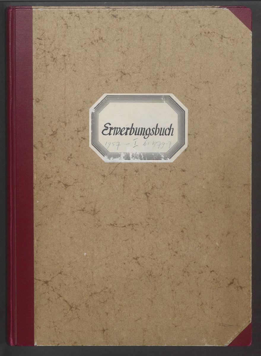 Erwerbungsbuch Inventar-Verzeichnis der Erwerbungen für die Abteilung Ostasiatische Kunst
