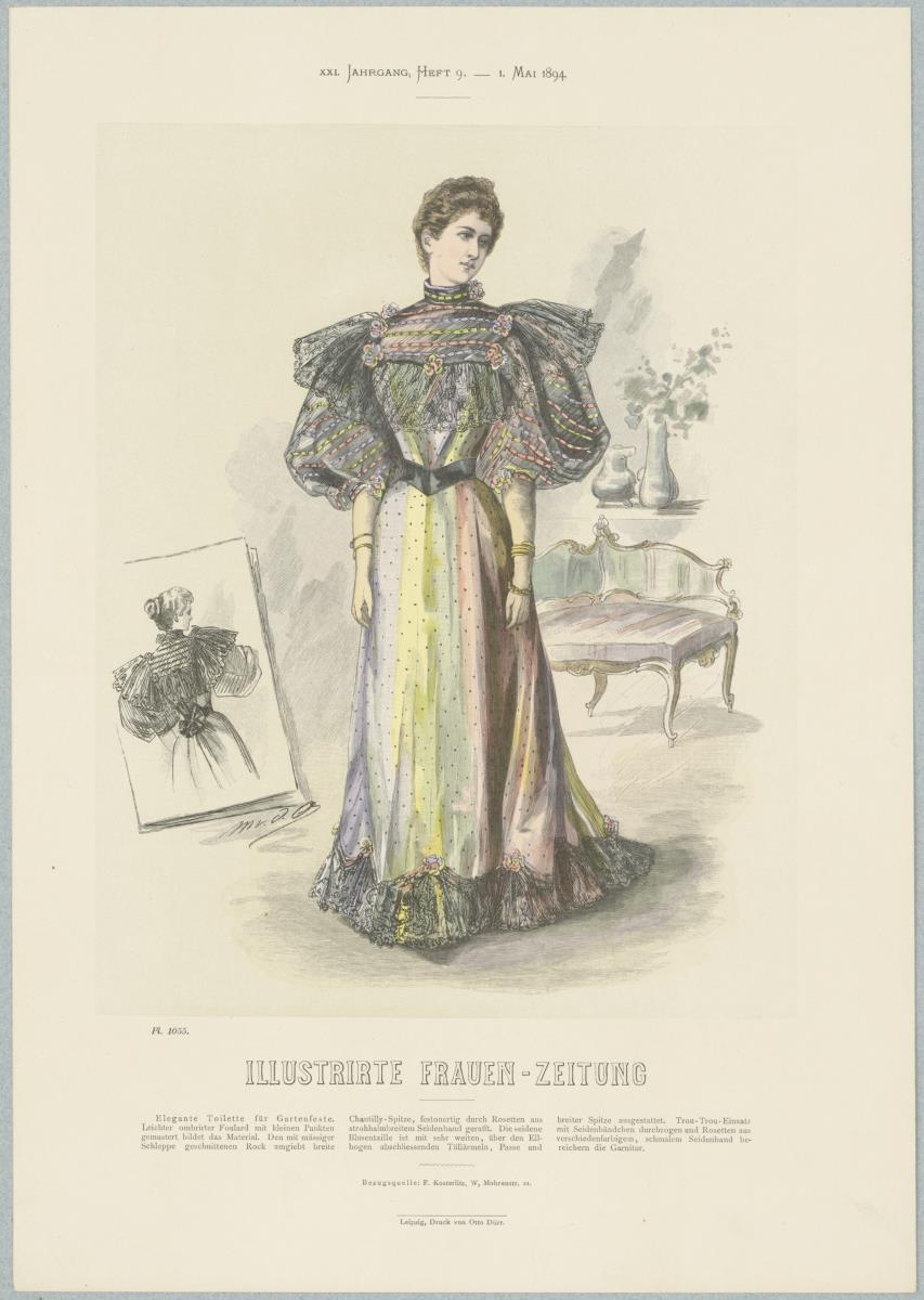 Illustrirte Frauen-Zeitung: Elegante Toilette für Gartenfeste