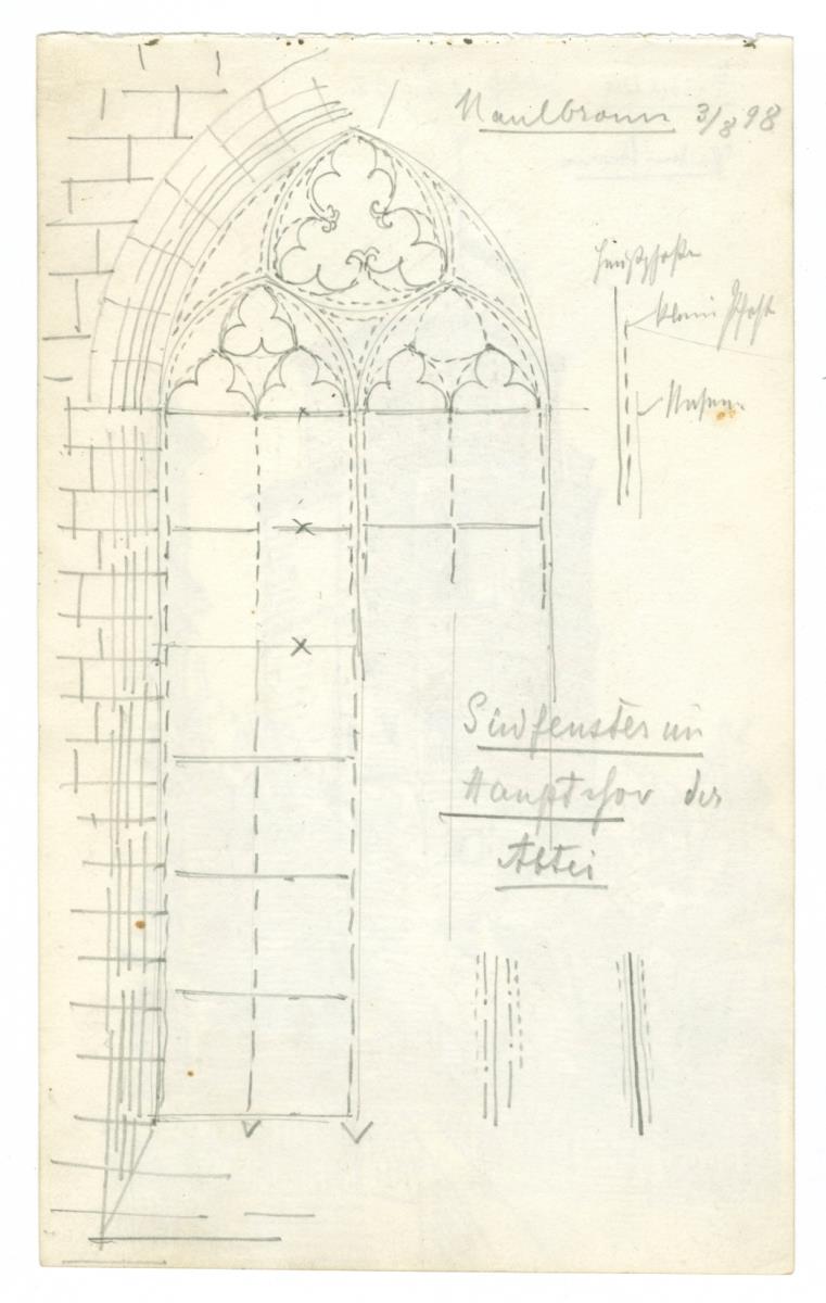 Kloster Maulbronn, Südfenster im Hauptchor der Abtei