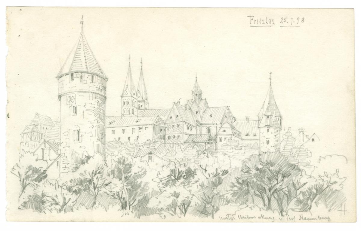 Fritzlar, Bleichentorturm und Dom