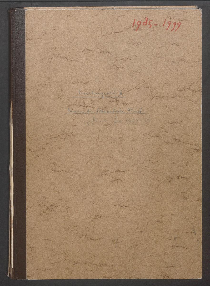 Erwerbungsbuch III des Museums für Ostasiatische Kunst