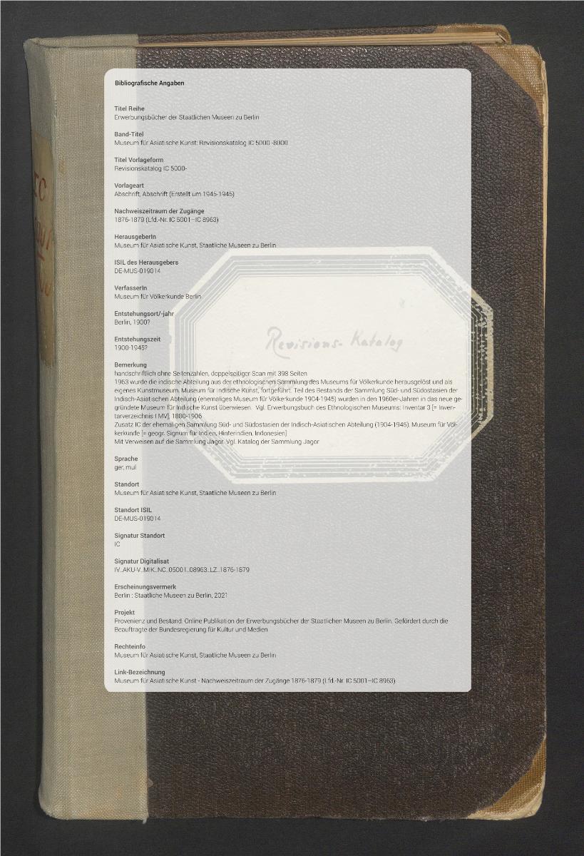 Revisionskatalog IC 5000-