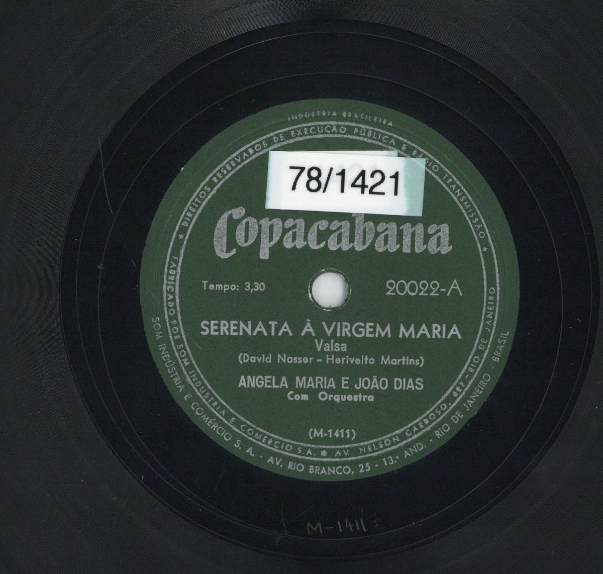 Titel A: Serenata A Virgem Maria
Titel B: Papai Noel Esqueceu