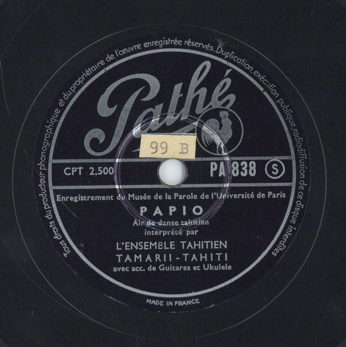 Titel A: "Manu e tokerau"
Titel B: "Papio"