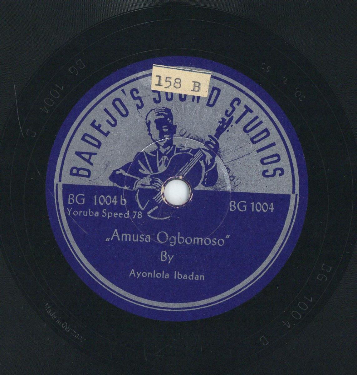 Titel A: "Origade Oyo"
Titel B: "Amusa Ogbomoso"