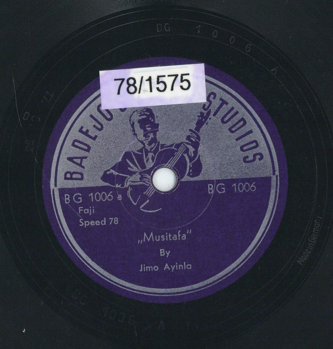 Titel A: "Musitafa"
Titel B: "Kalowole"