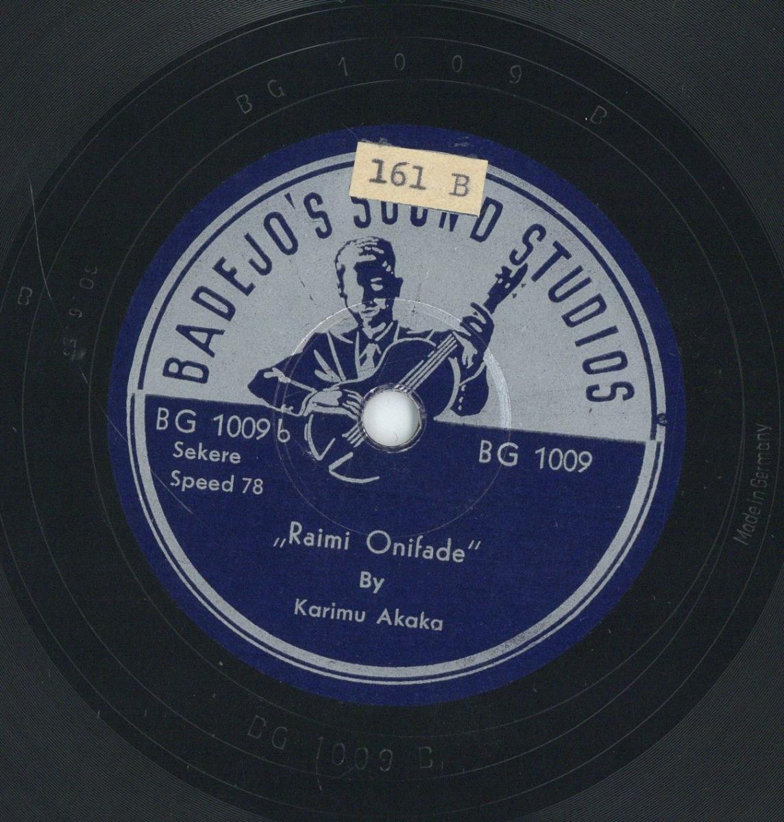 Titel A: "Alimi olu gbode"
Titel B: "Raimi onifade"