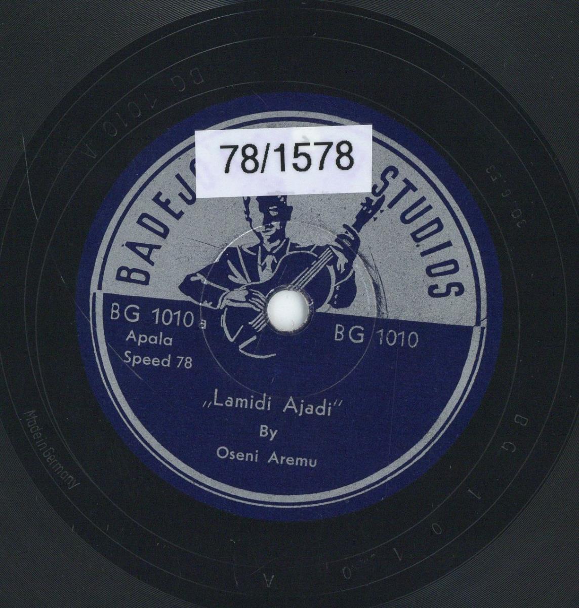Titel A: "Elobolo"
Titel B: "Lamidi ajadi"