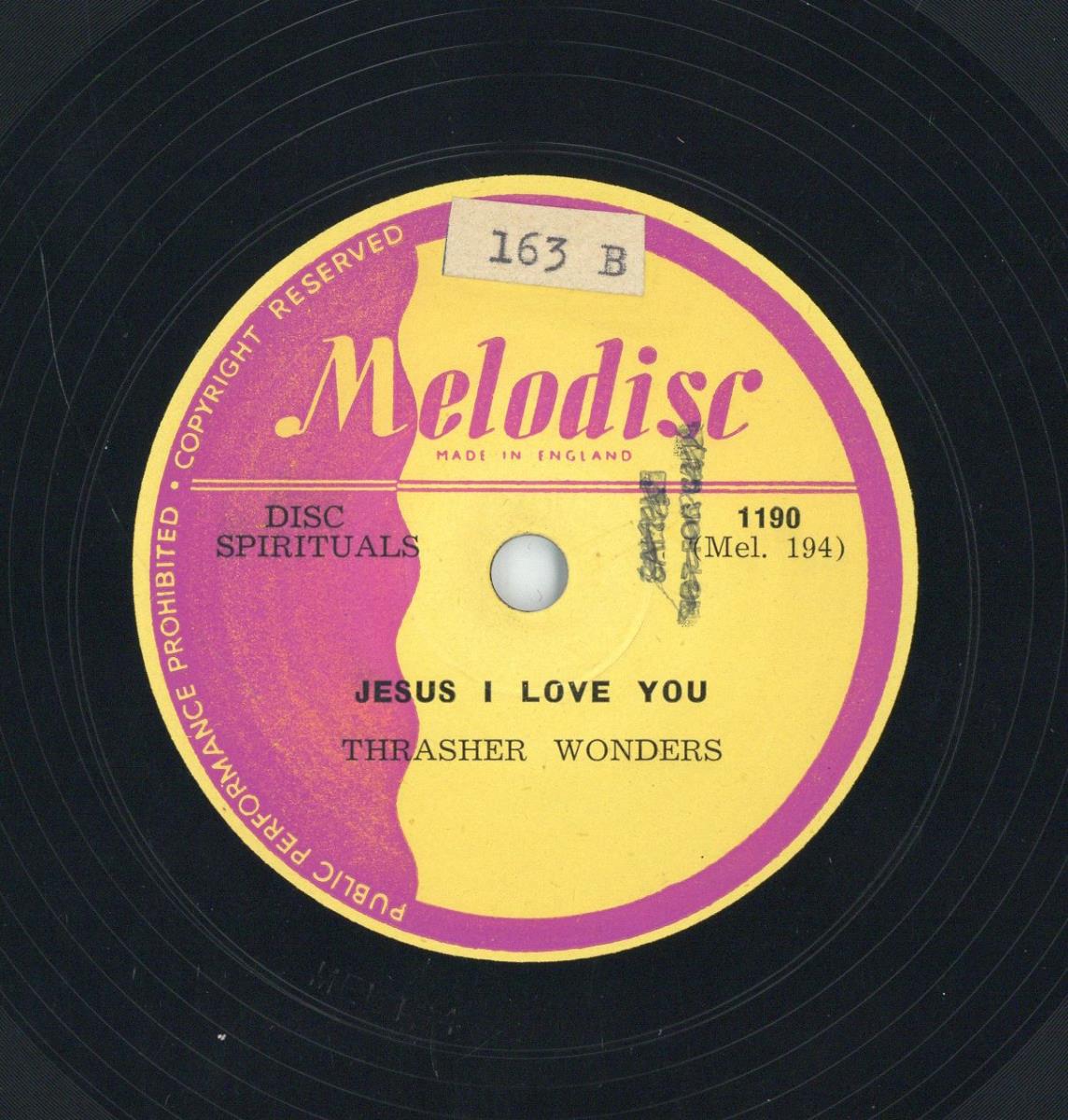 Titel A: "Blind Old Barnabus"
Titel B: "Jesus I love you"