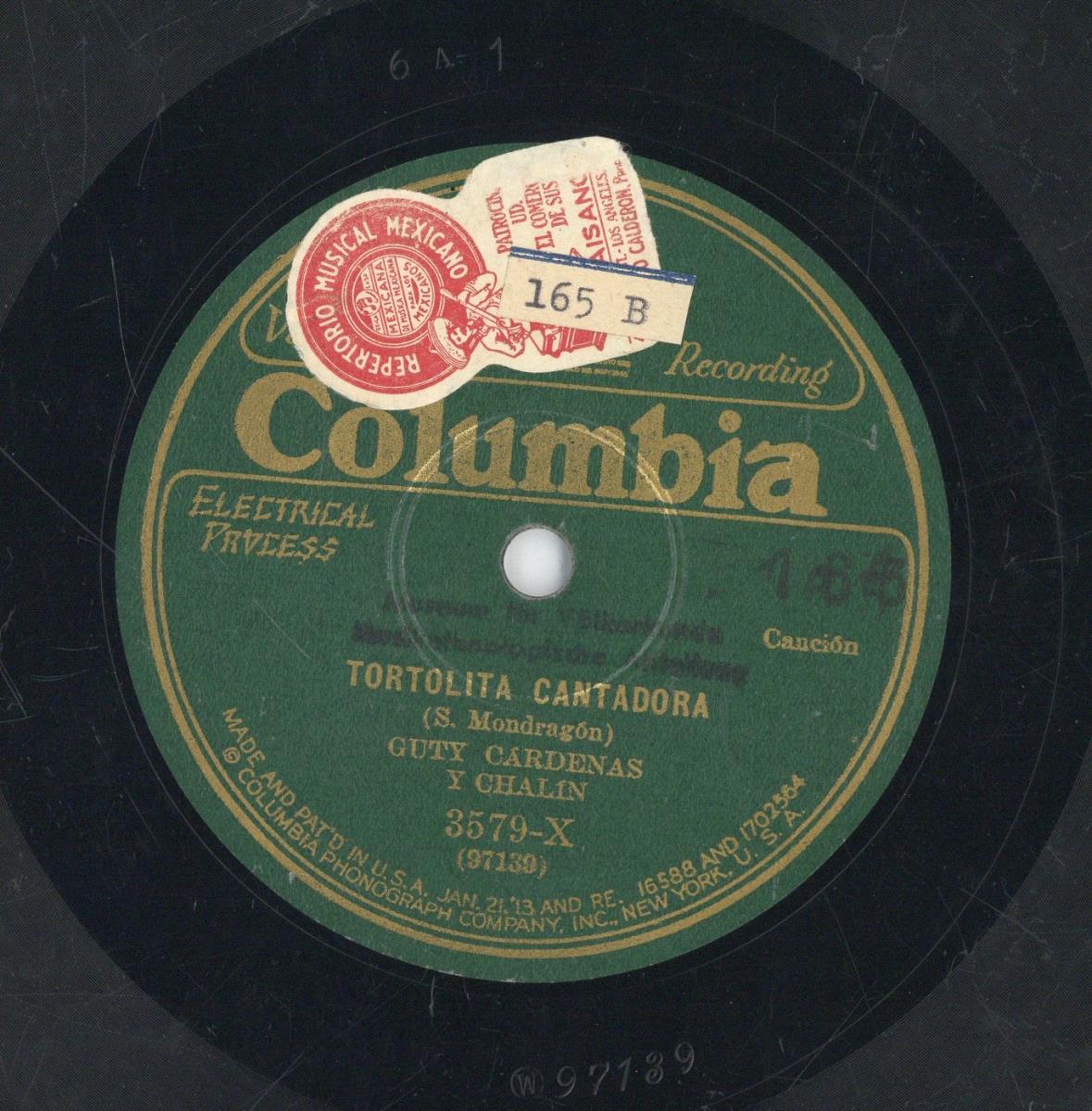 Titel A: Huapango "El Curripipi" (Vogelname)
Titel B: "Tortolita Cantadora"