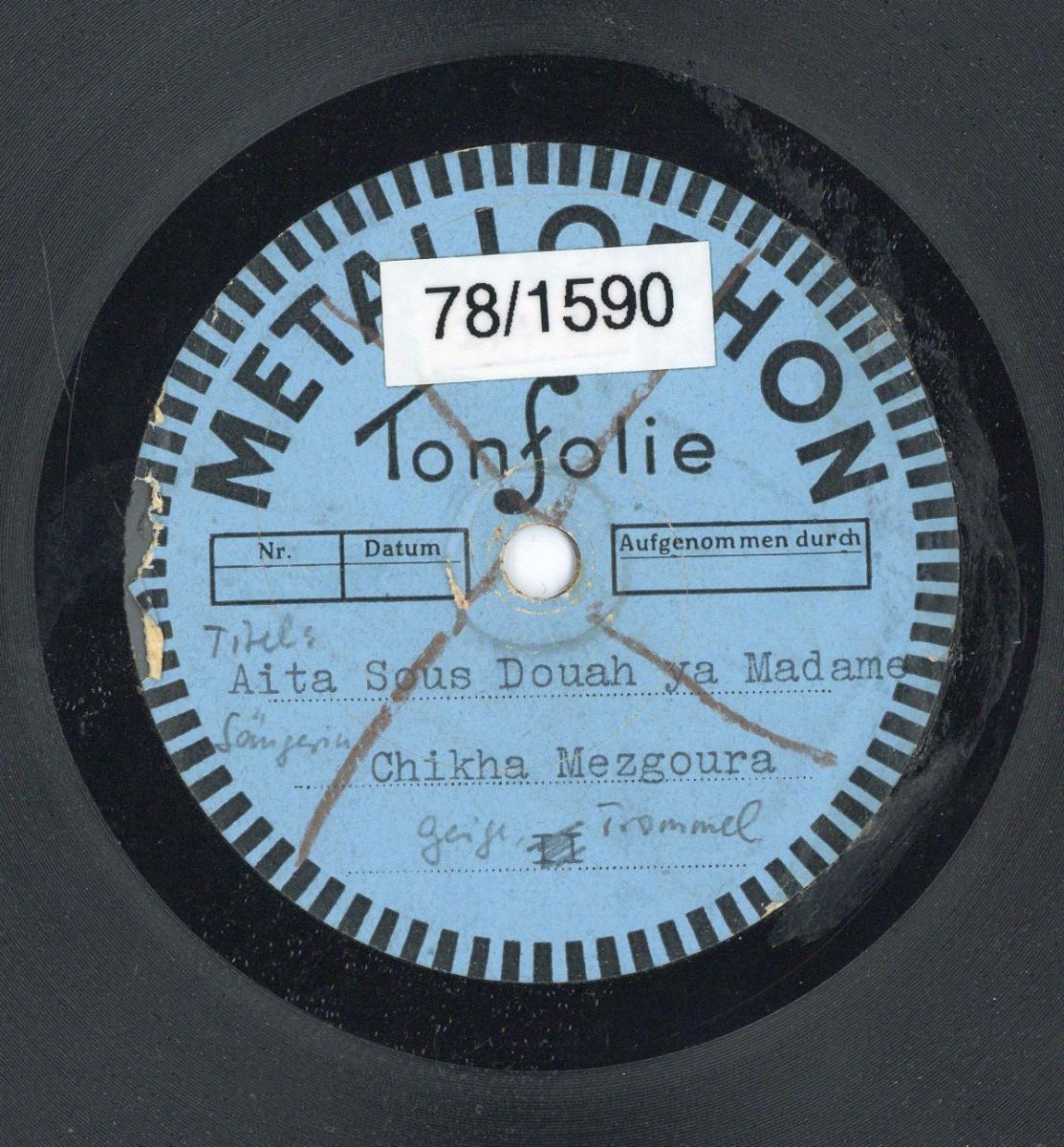 Titel A: "Aita sous douah ya Madame"
Titel B: "Aita sid cherki belmfadil"