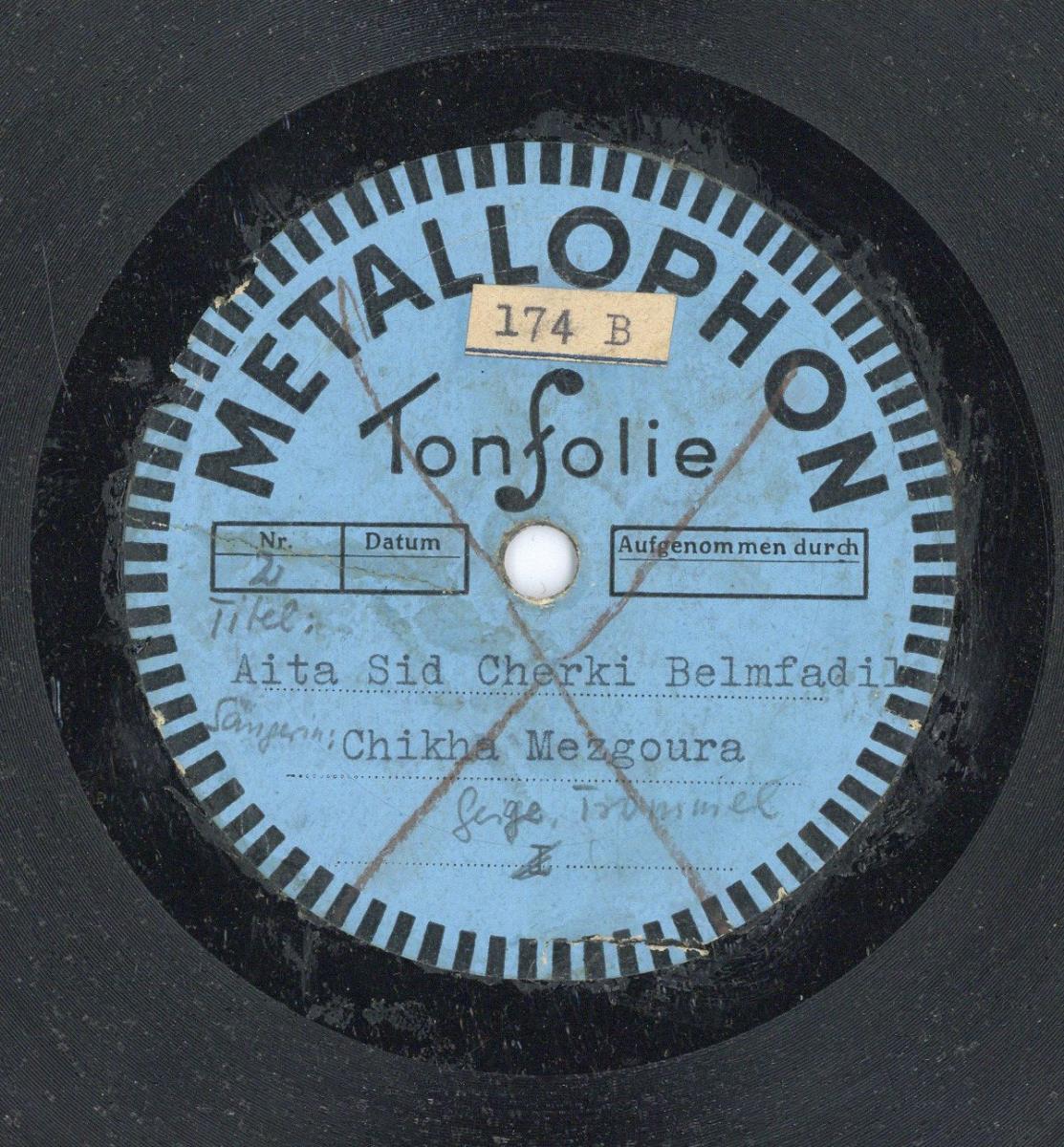 Titel A: "Aita sous douah ya Madame"
Titel B: "Aita sid cherki belmfadil"