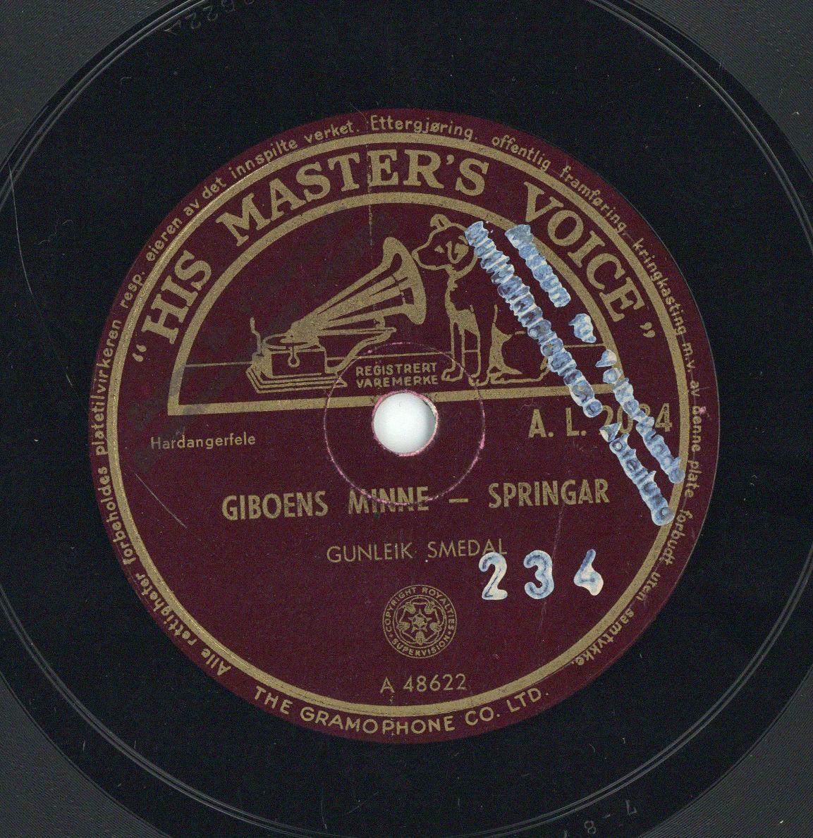 Titel A: "Guro Heddelidd"
Titel B: "Giboons Minne"