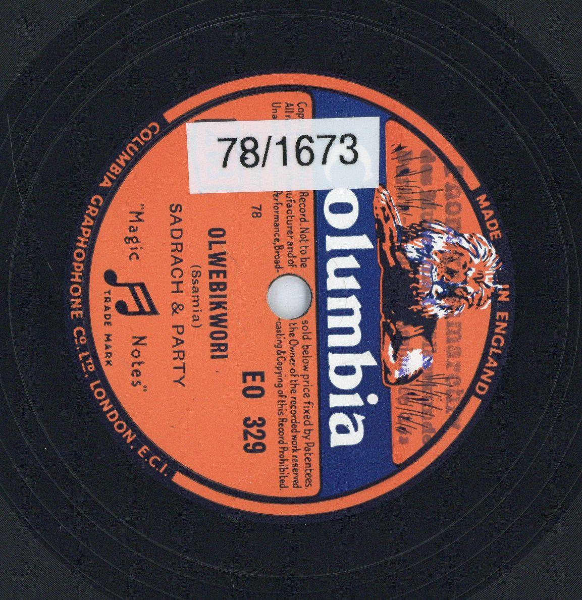 Titel A: "Olwebikwori"
Titel B: "Olwo Mwami"