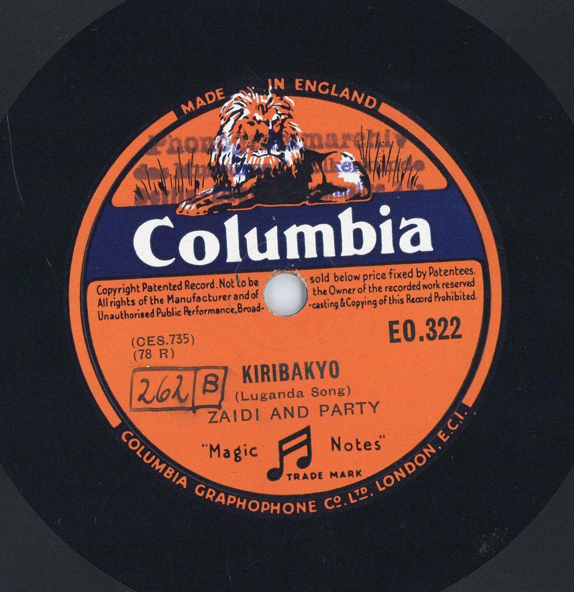 Titel A: "Balaganiara Kenya"
Titel B: "Kiribakyo"