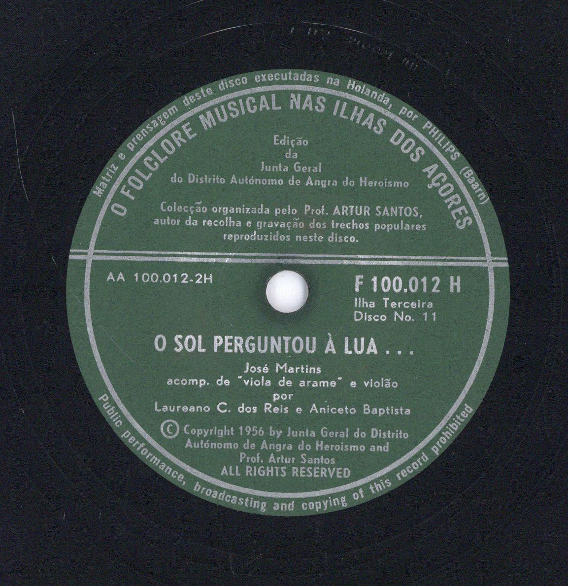Titel A: "L´ia (A Lira)"
Titel B: "O sol perguntuo à lua..."