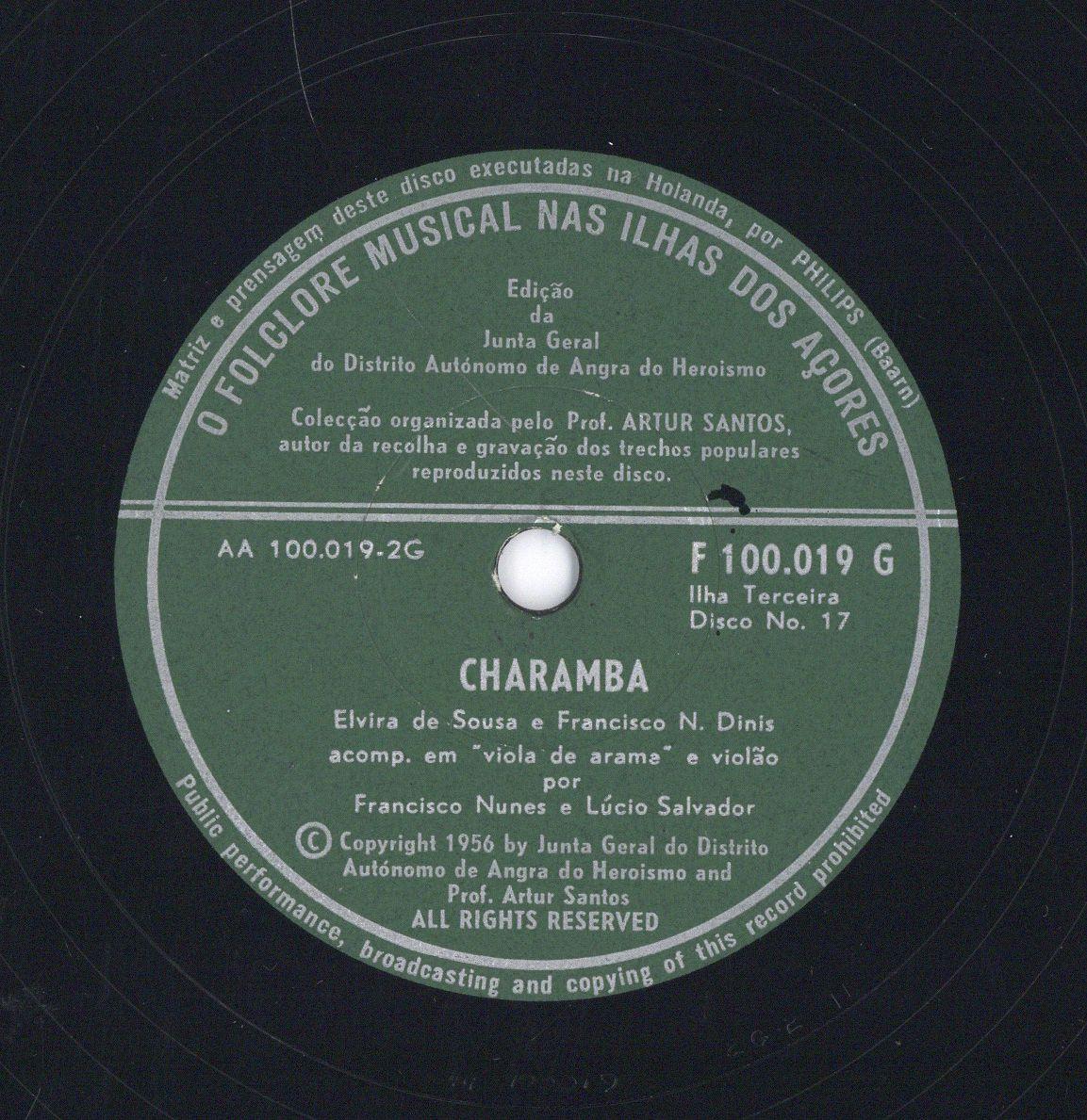 Titel A: "O meu bem"
Titel B: "Charamba"