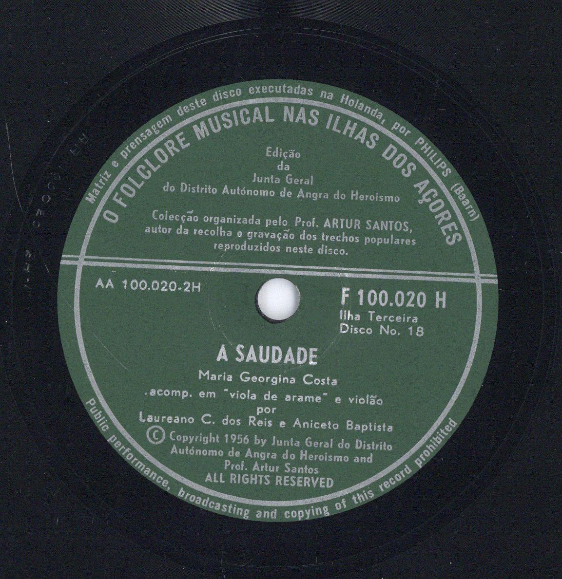 Titel A: "S. Miguel"
Titel B: "A Saudade"