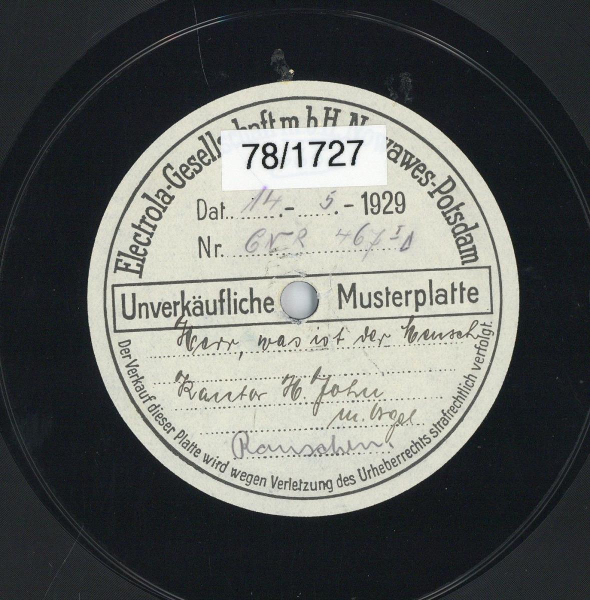 Titel A: "Herr, was ist der Mensch"