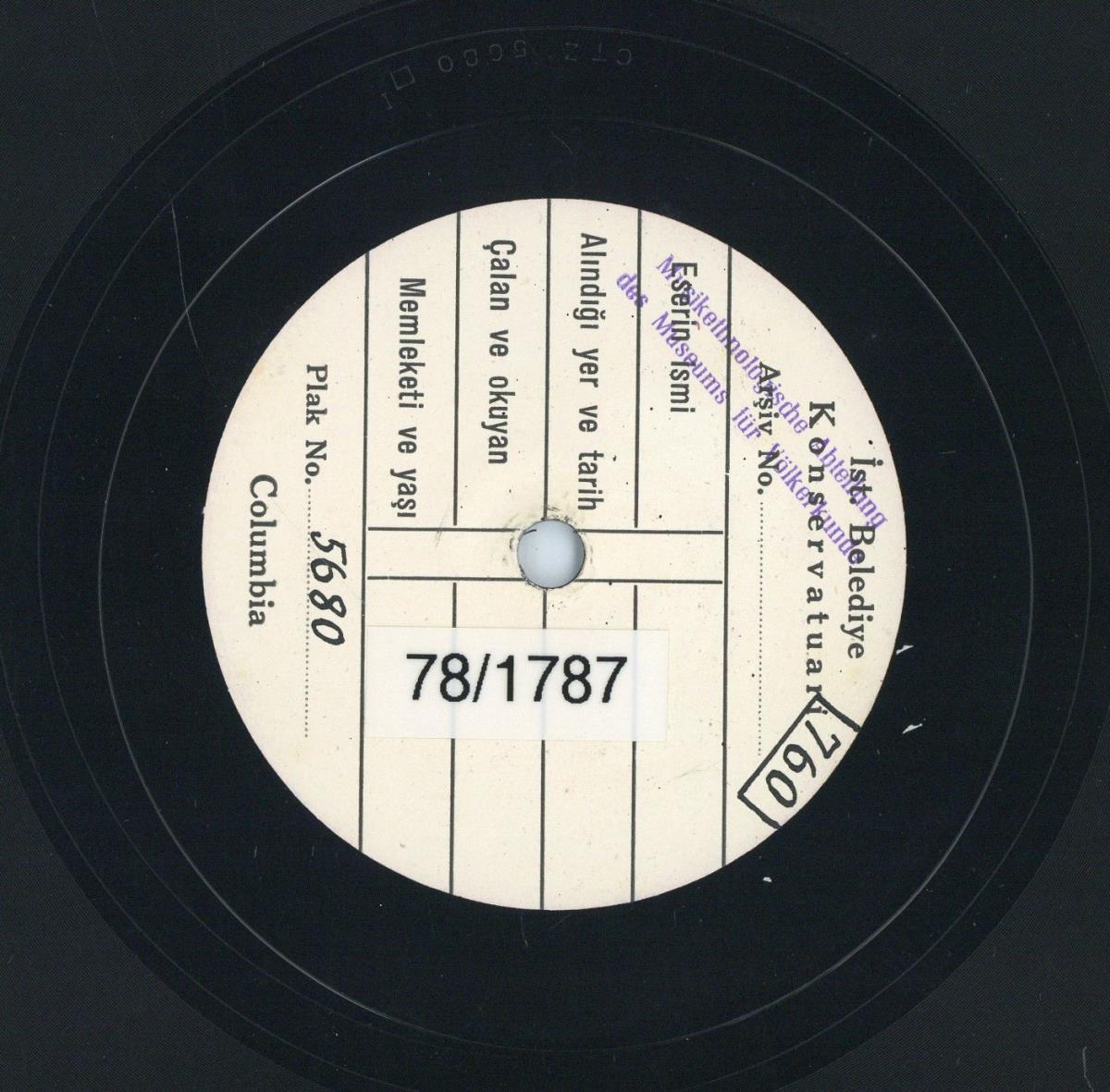 Titel A: "Zile´sarisi"