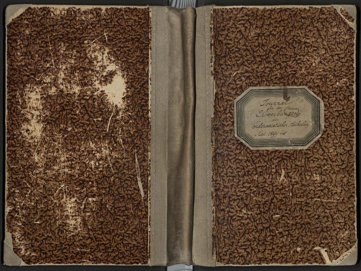 Journal für die Erwerbungen der Vorderasiatischen Abtheilung. Mai 1899 bis