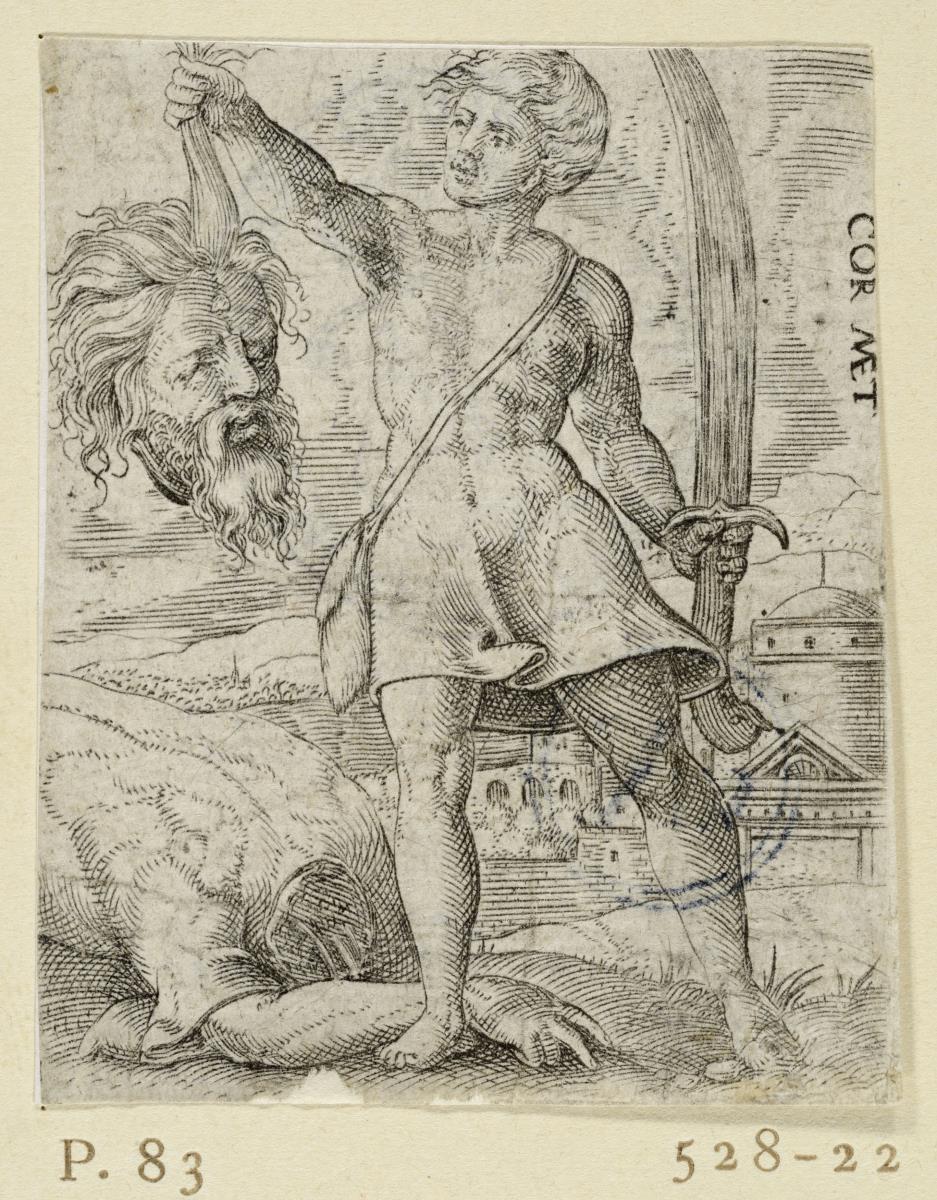 David mit dem Haupt des Goliath