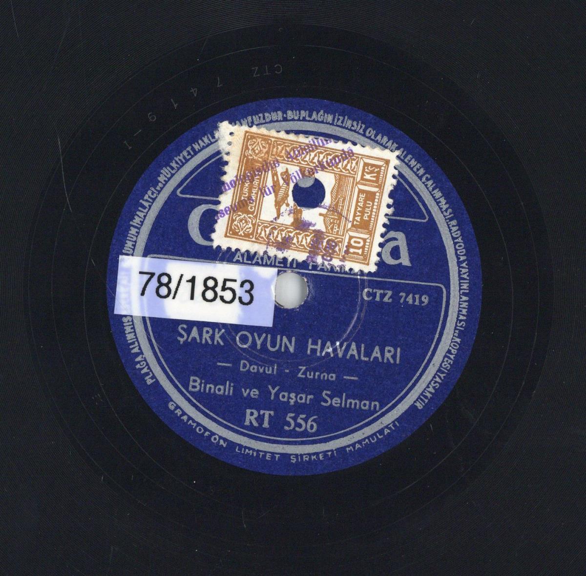 Titel A: "Sark oyun havarari"
Titel B: "Bayburt oyun havalari"