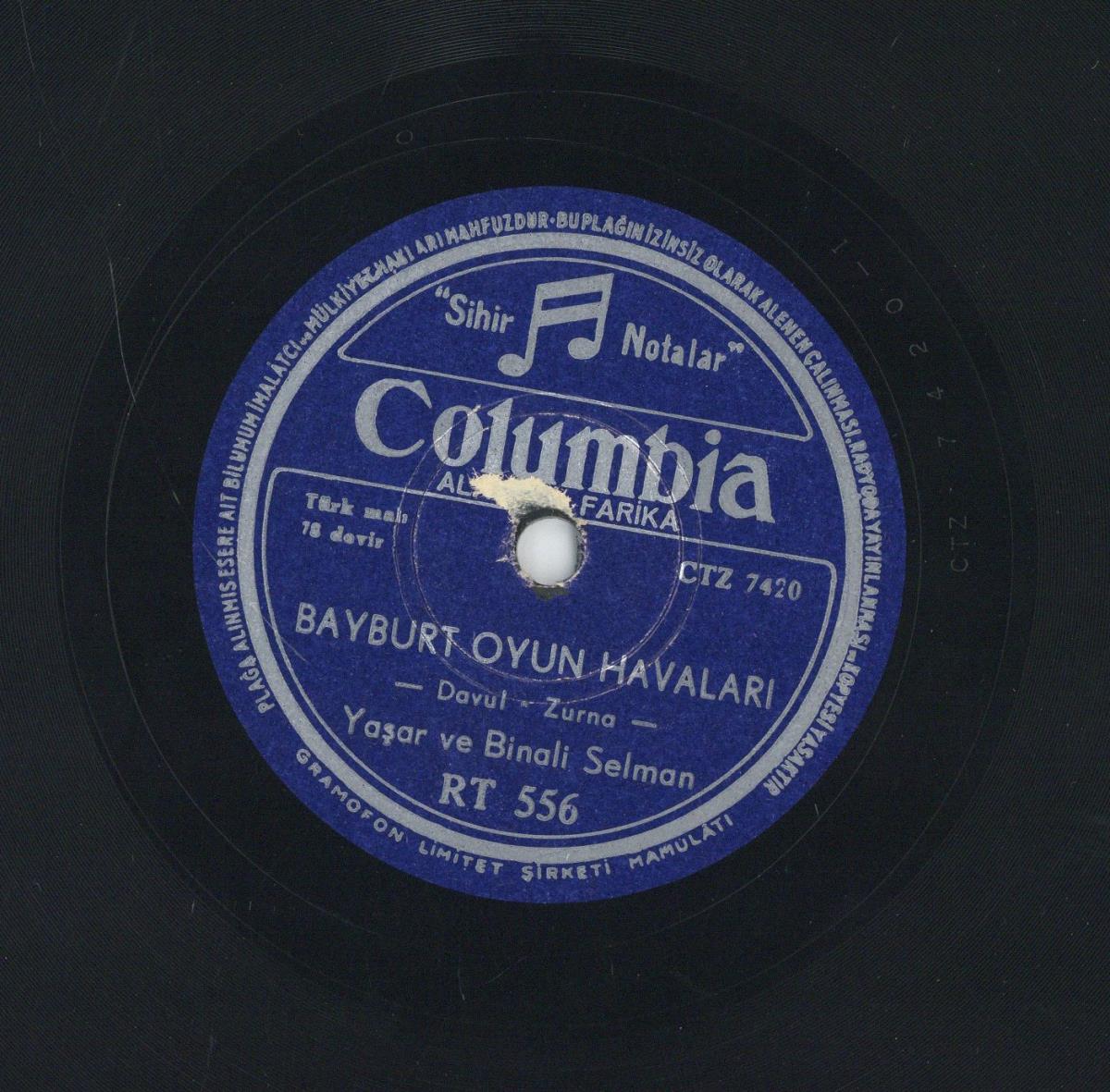 Titel A: "Sark oyun havarari"
Titel B: "Bayburt oyun havalari"