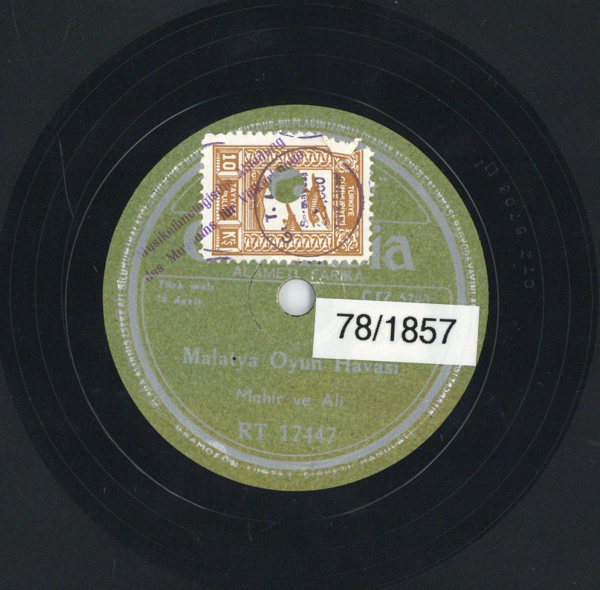 Titel A: "Malatya Oyun Havasi"
Titel B: "Berde Oyun Havasi"