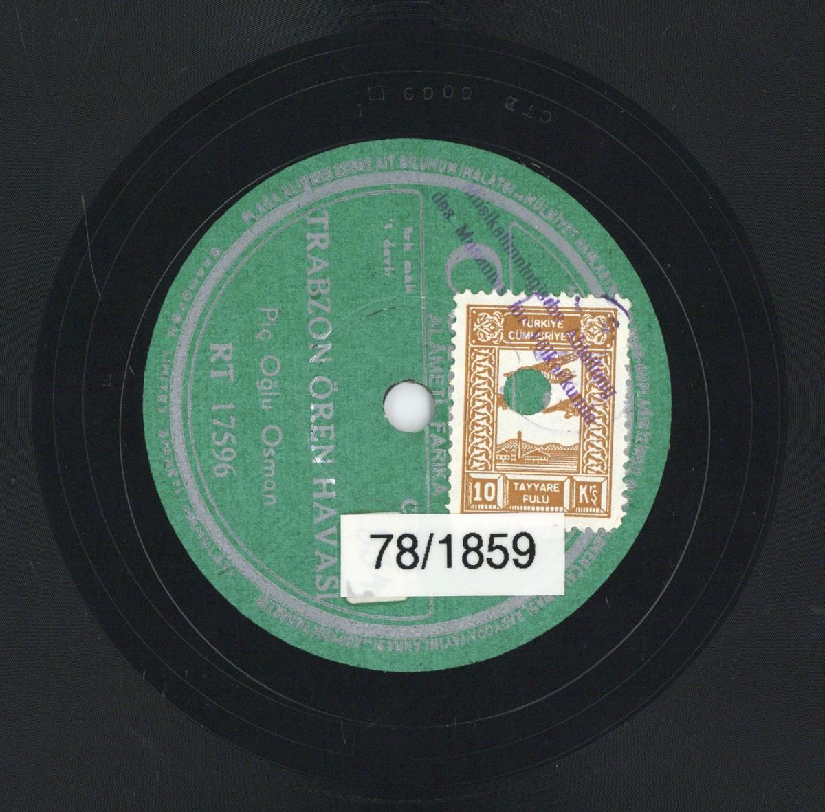 Titel A: "Trabzon Ören Havasi"
Titel B: "Sik Sara Horon Havasi"