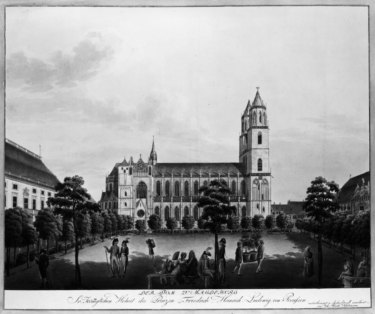 Dom und Domplatz in Magdeburg