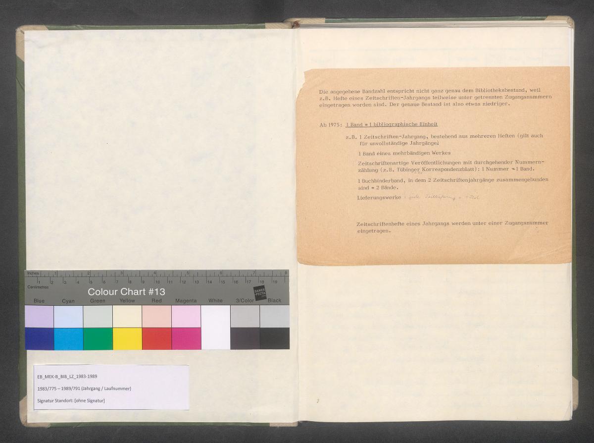 Akzessionsjournal 1983, Dez. – 1989 MDV-MVK