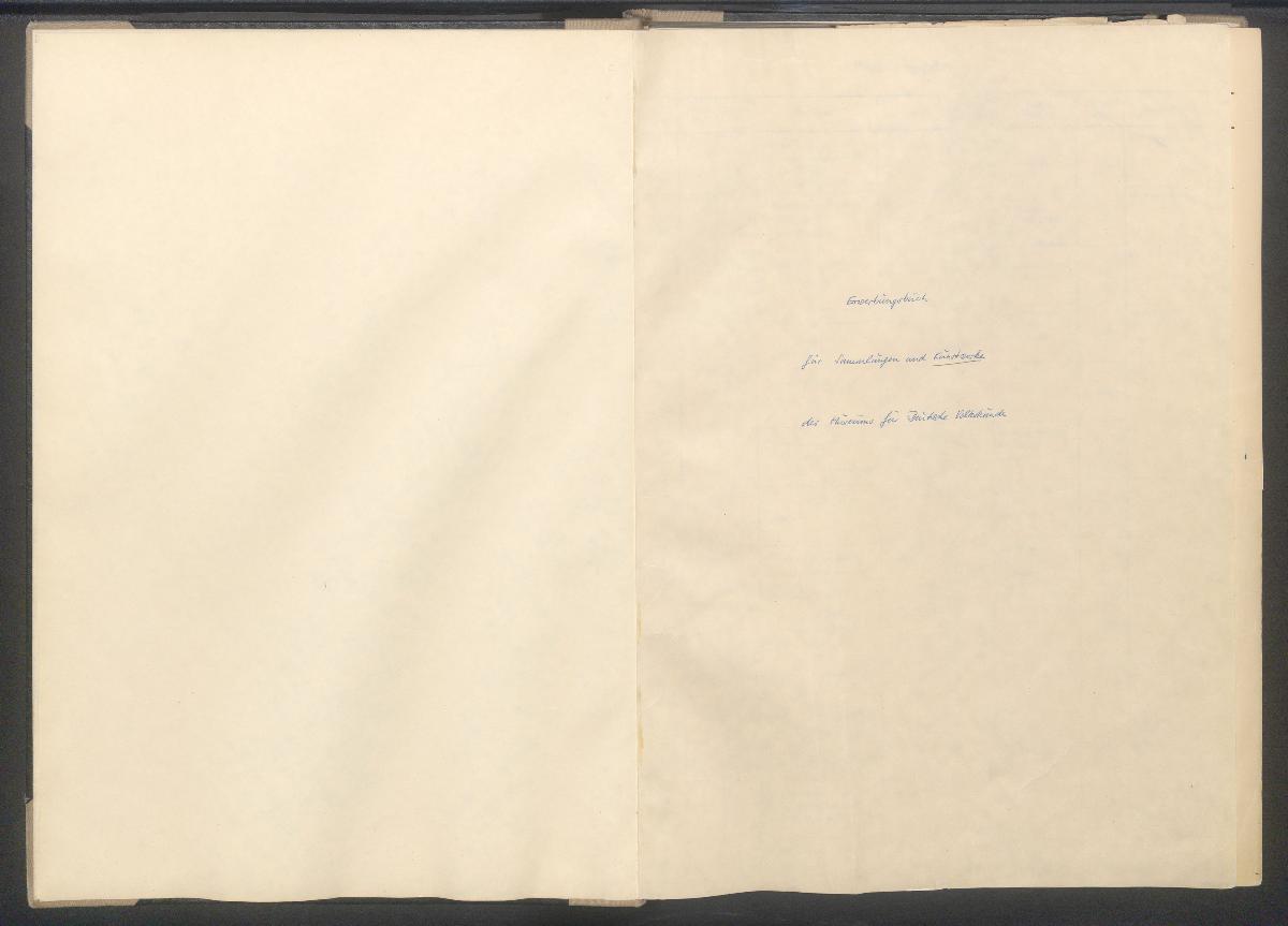Erwerbungsbuch Museum für Deutsche Volkskunde 1972-1979