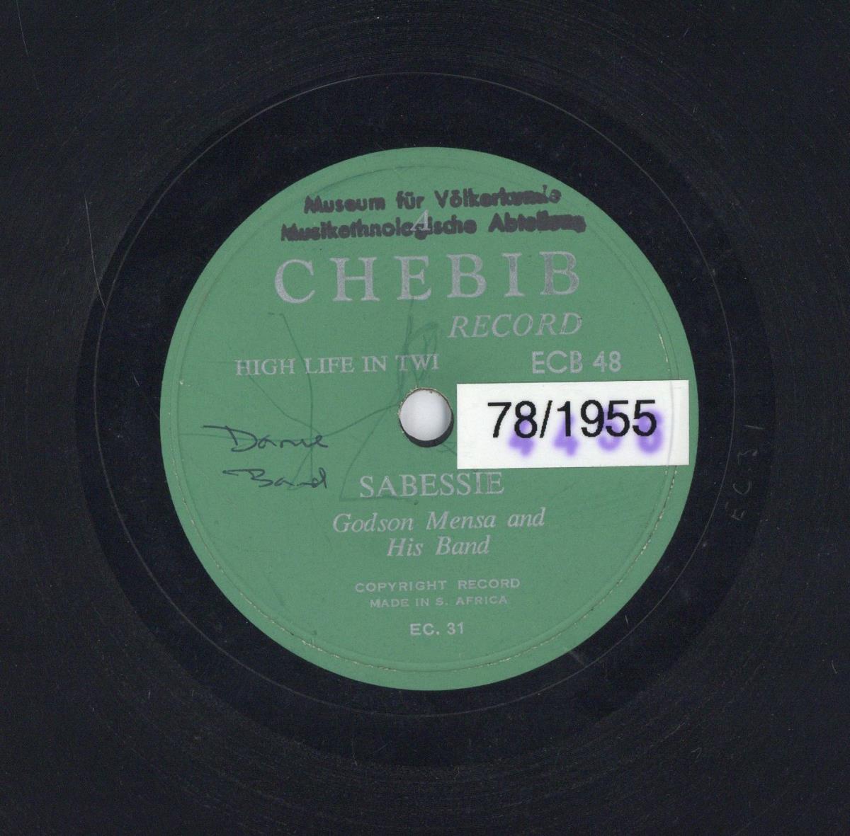 Titel A: "Sabessie"
Titel B: "Towobatan Blues"