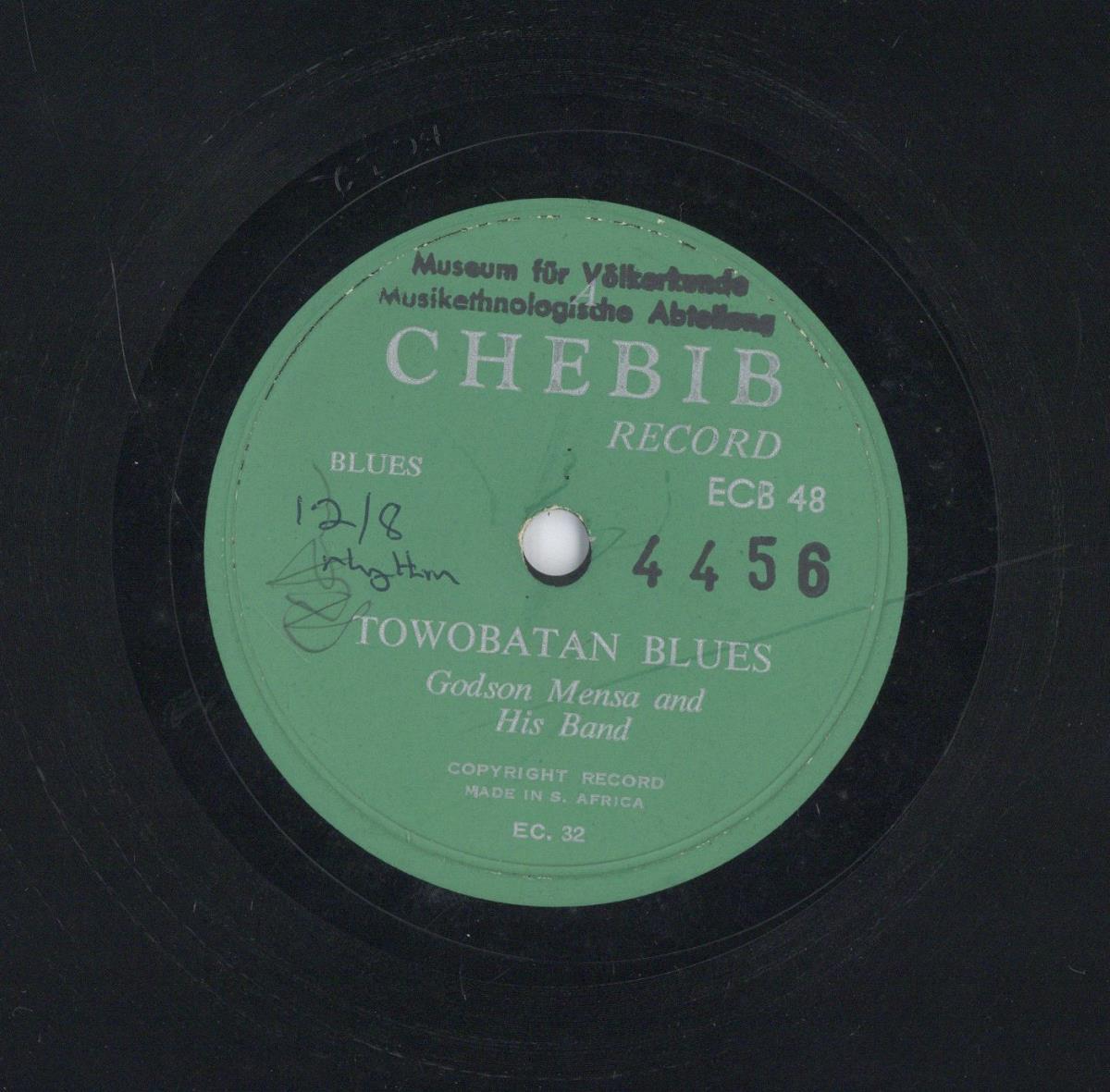 Titel A: "Sabessie"
Titel B: "Towobatan Blues"