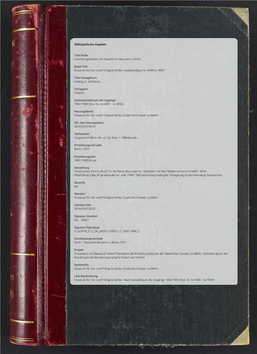 Katalog A. Schlesien