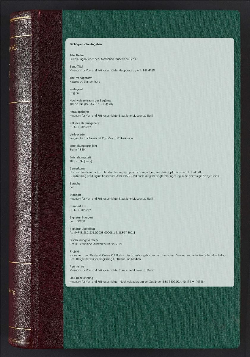 Katalog A. Brandenburg
