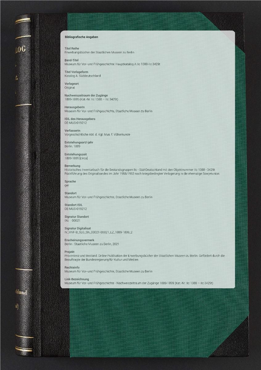 Katalog A. Süddeutschland