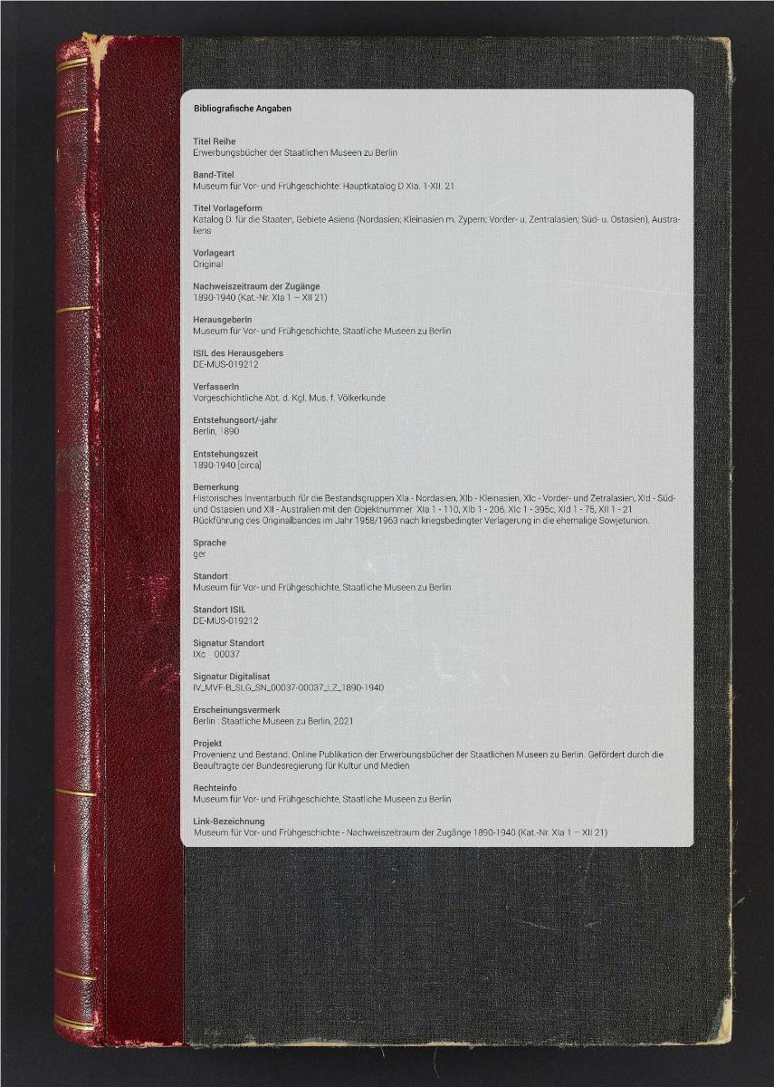 Katalog D. für die Staaten, Gebiete Asiens (Nordasien; Kleinasien m. Zypern; Vorder- u. Zentralasien; Süd- u. Ostasien), Australiens